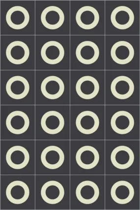 Bisazza Cementiles Couture Lens Nero 