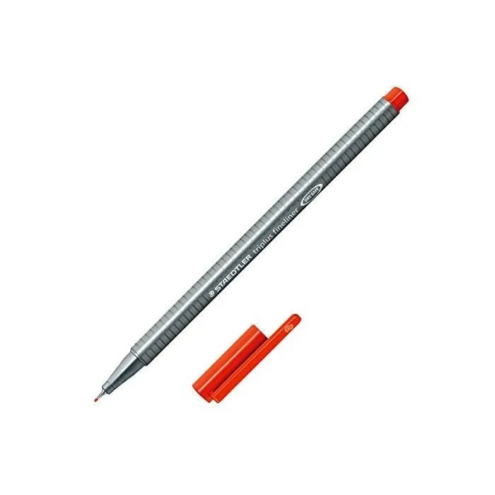 Feutre Fineliner Triplus Pte Fine 0,3 mm Rouge