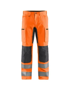 Pantalon artisan haute-visibilité +stretch Orange fluo/Gris anthracite | 158518115396 - Blaklader
