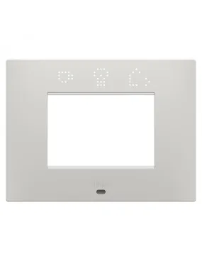 PLAQUE EGO SMART RECTANGULAIRE 3P ARGILE GEWISS GW16003SCY