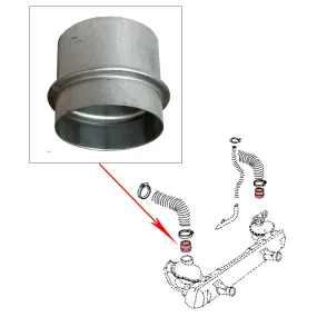 Tuyaux de Raccord de Flexible Gaine de Chauffage, la paire, pour Volkswagen Moteur T1 1963+ (Sauf USA avec injection et 30 cv)